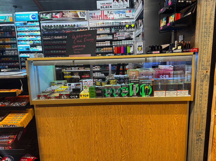 Front counter and register area